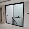 Cửa nhôm kính 2 cánh lùa lắp đặt khu vực xuống cầu thang