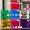 Gạch kính màu sắc hình khối vuông cho bức tường thêm rực rỡ