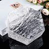 Gạch kính ngũ giác sóng nước trắng trong
