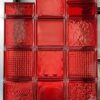 Bộ sưu tập các mẫu gạch kính màu đỏ 190x190x80mm